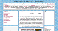 Desktop Screenshot of livesex.year2100.eu